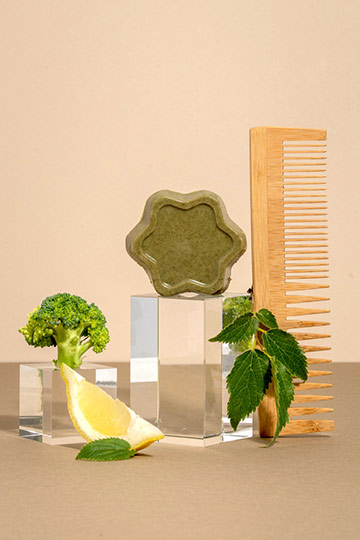 Shampoing solide "détox green"