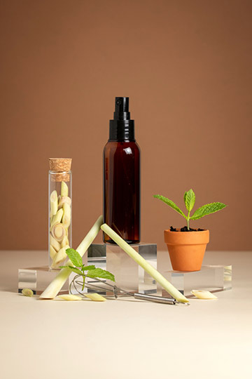 Huile de massage tonique menthe & lemongrass