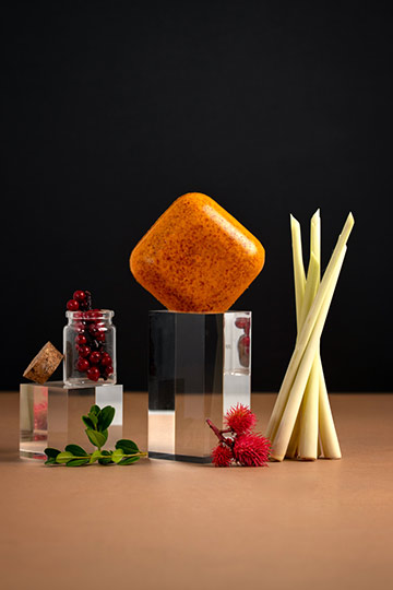 Savon exfoliant éclat à l'urucum