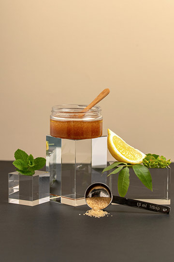 Sucres exfoliants corps "mojito"