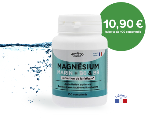 Magnésium marin renforcé B6, B9 Orfito